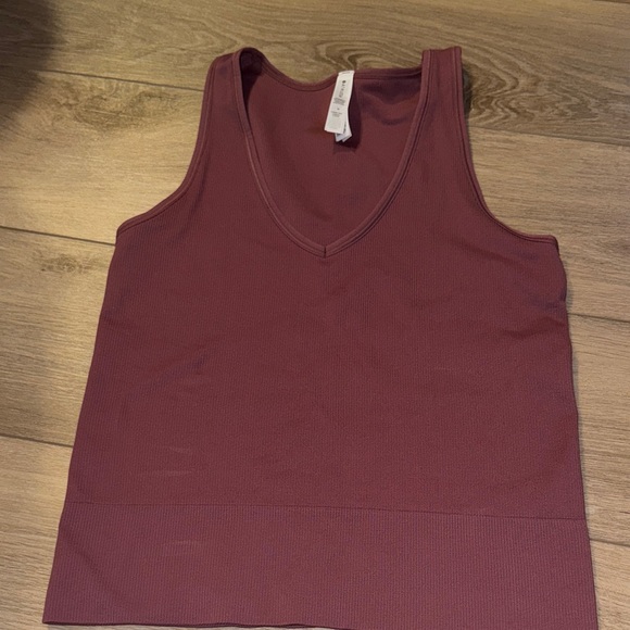 Athleta Mauve V-Neck Tank Top - Picture 1 of 4